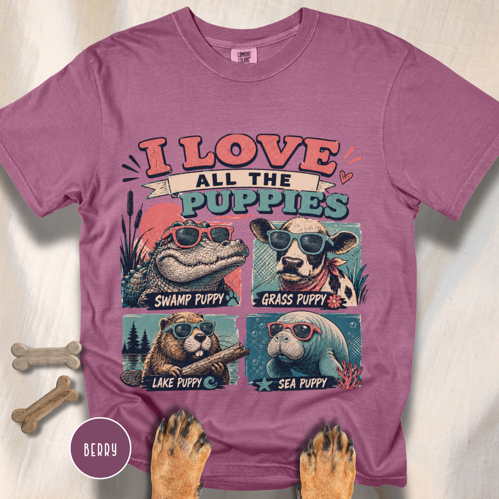 I Love All the Puppies T-shirt