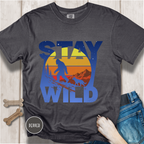 Stay Wild Big Foot and Dog T-shirt