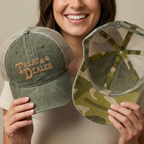 Treat Dealer Embroidered Leopard Trucker Hat