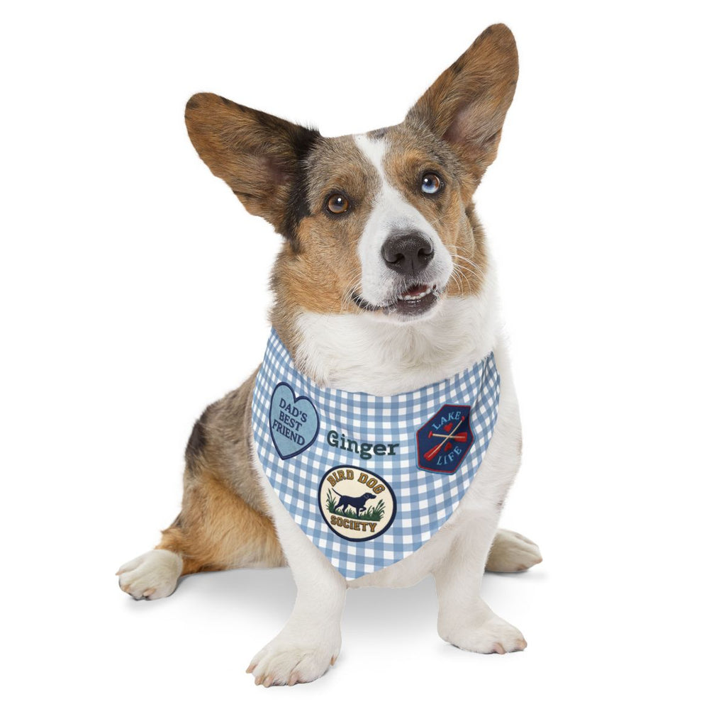 Personalized Adventure Dog Bandana | Choose Your Badges