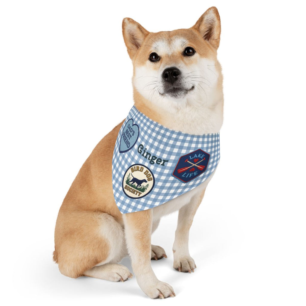 Personalized Adventure Dog Bandana | Choose Your Badges