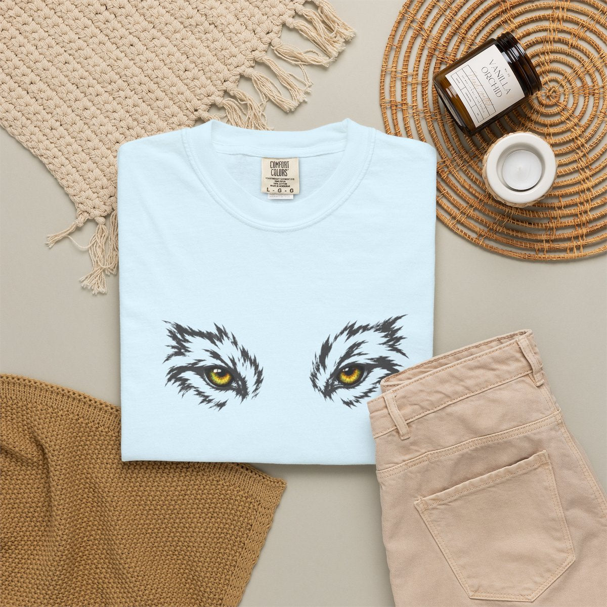 Golden Eyes of the Grey Wolf  T-Shirt