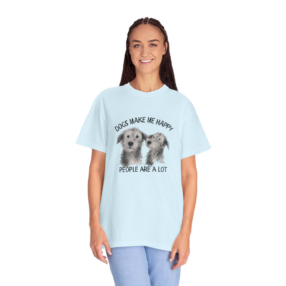 Dogs Make Me Happy, People are a Lot T-shirt