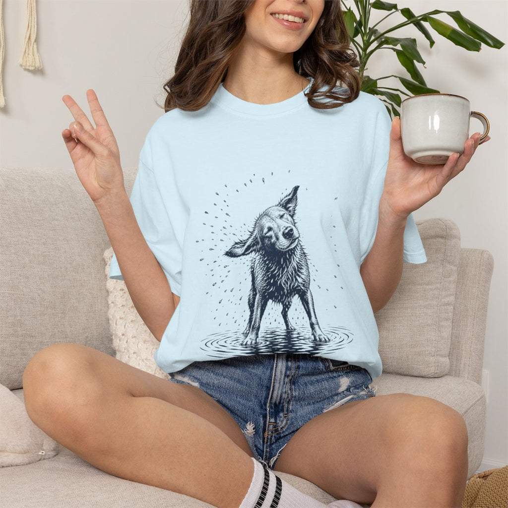 Dog Shaking Off Water T-shirt