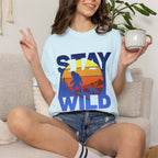 Stay Wild Big Foot and Dog T-shirt