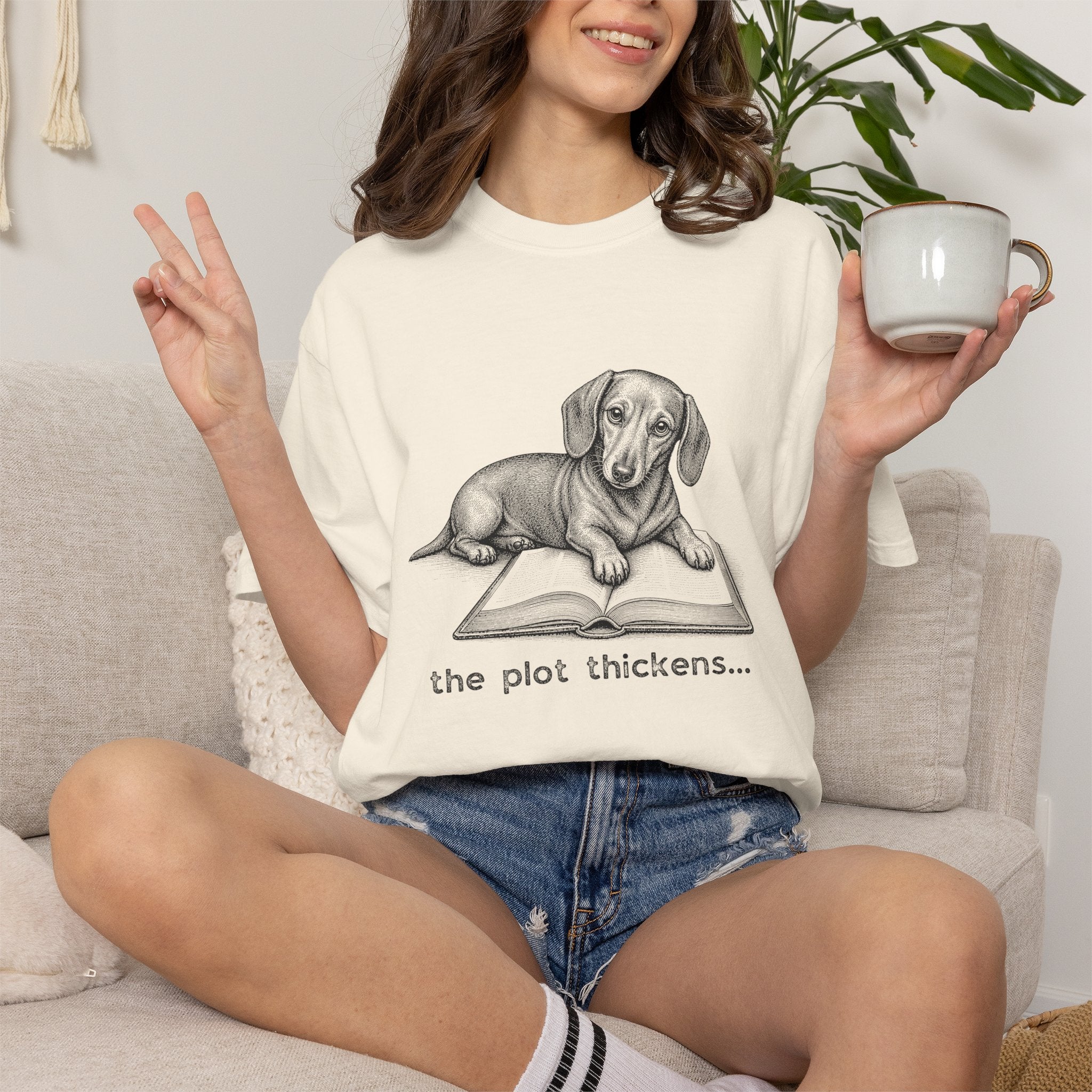 Dachshund The Plot Thickens T-shirt