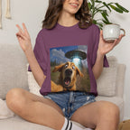 Dog UFO Selfie T-shirt
