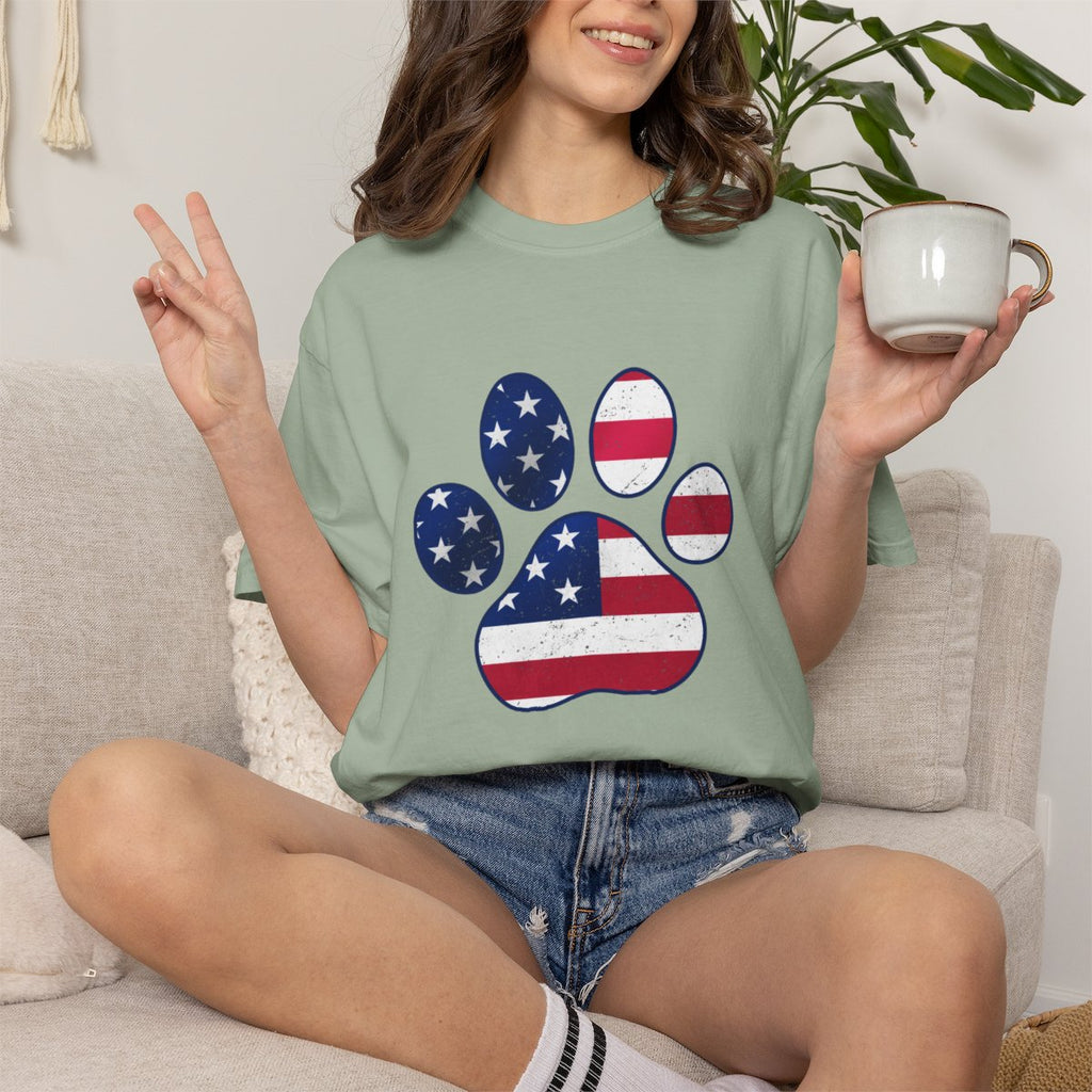 American Flag Pawtriot T-shirt
