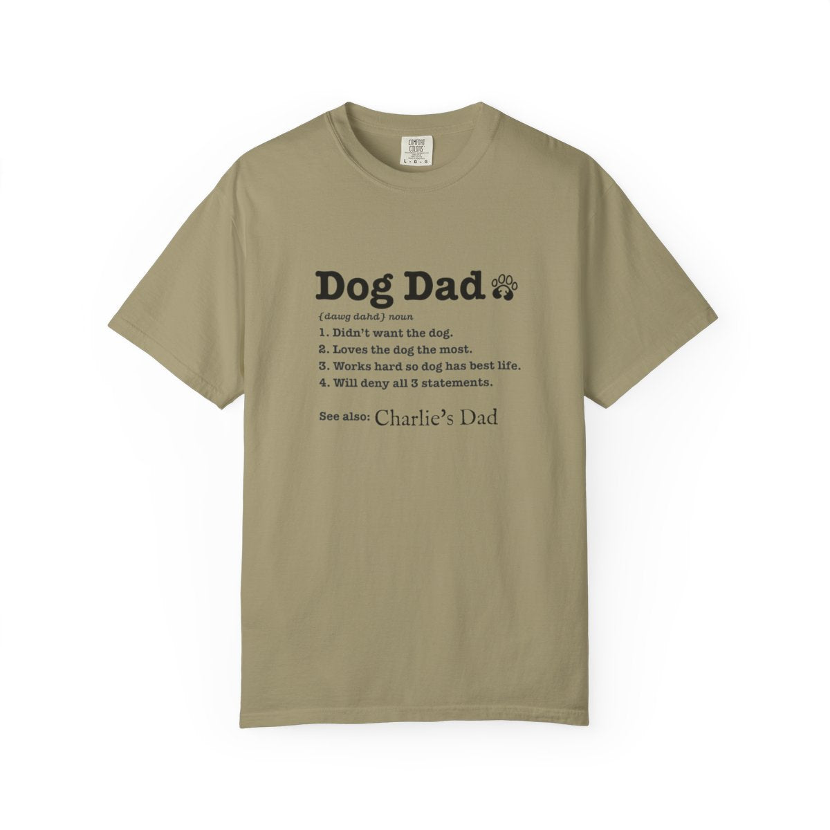 Personalized Dog Dad Definition T-shirt