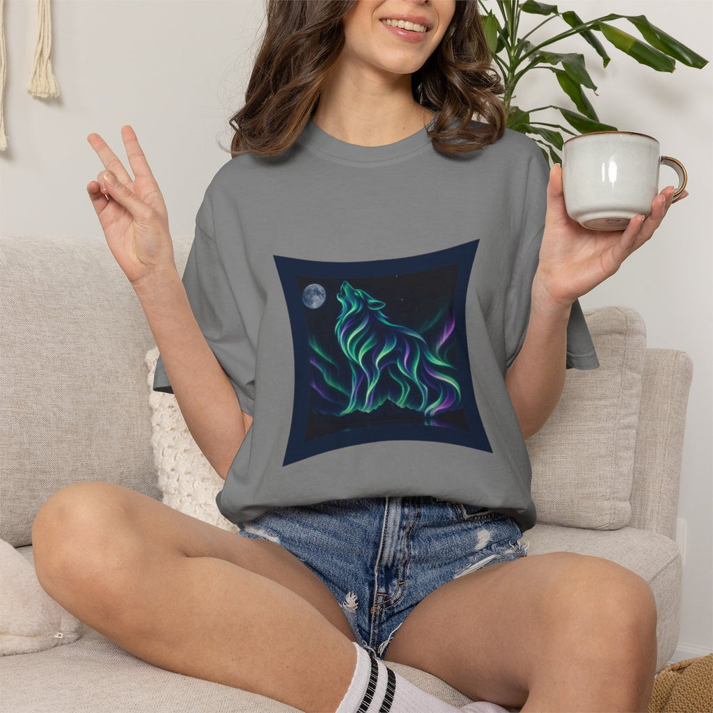 Aurora Borealis Wolf  T-Shirt