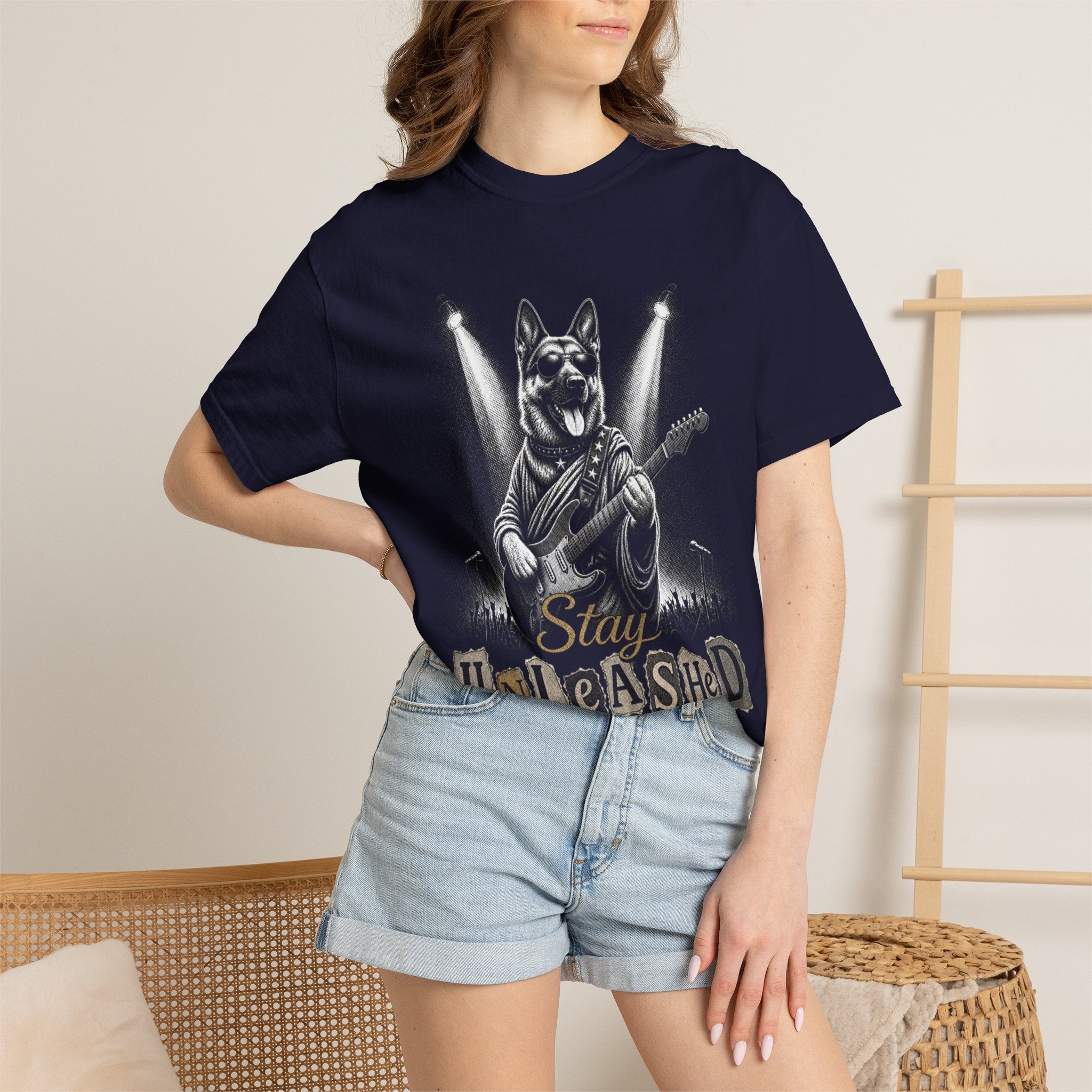 Stay Unleashed German Shepherd Vintage Graphic T-shirt