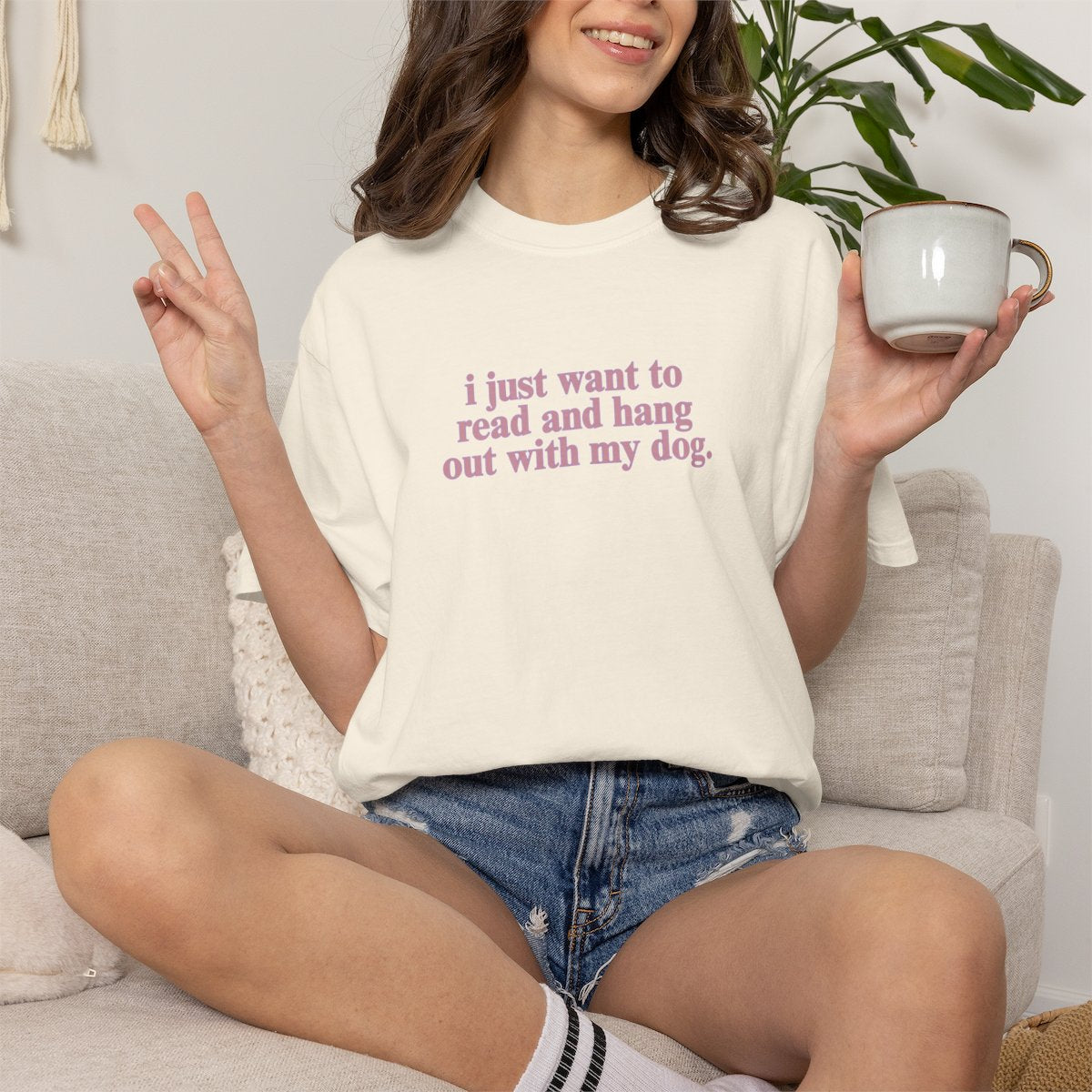 I Just Want to Read and Hang T-shirt