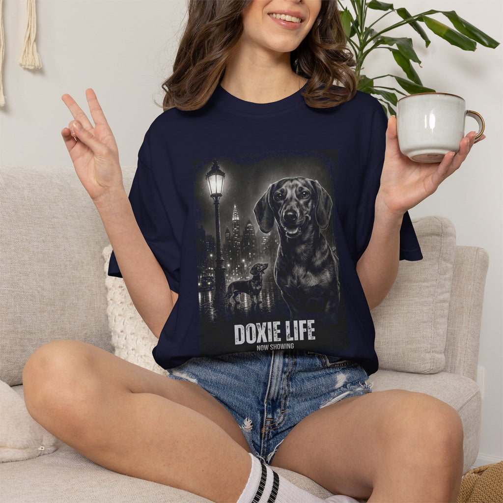 Doxie Life film noir movie poster T-shirt
