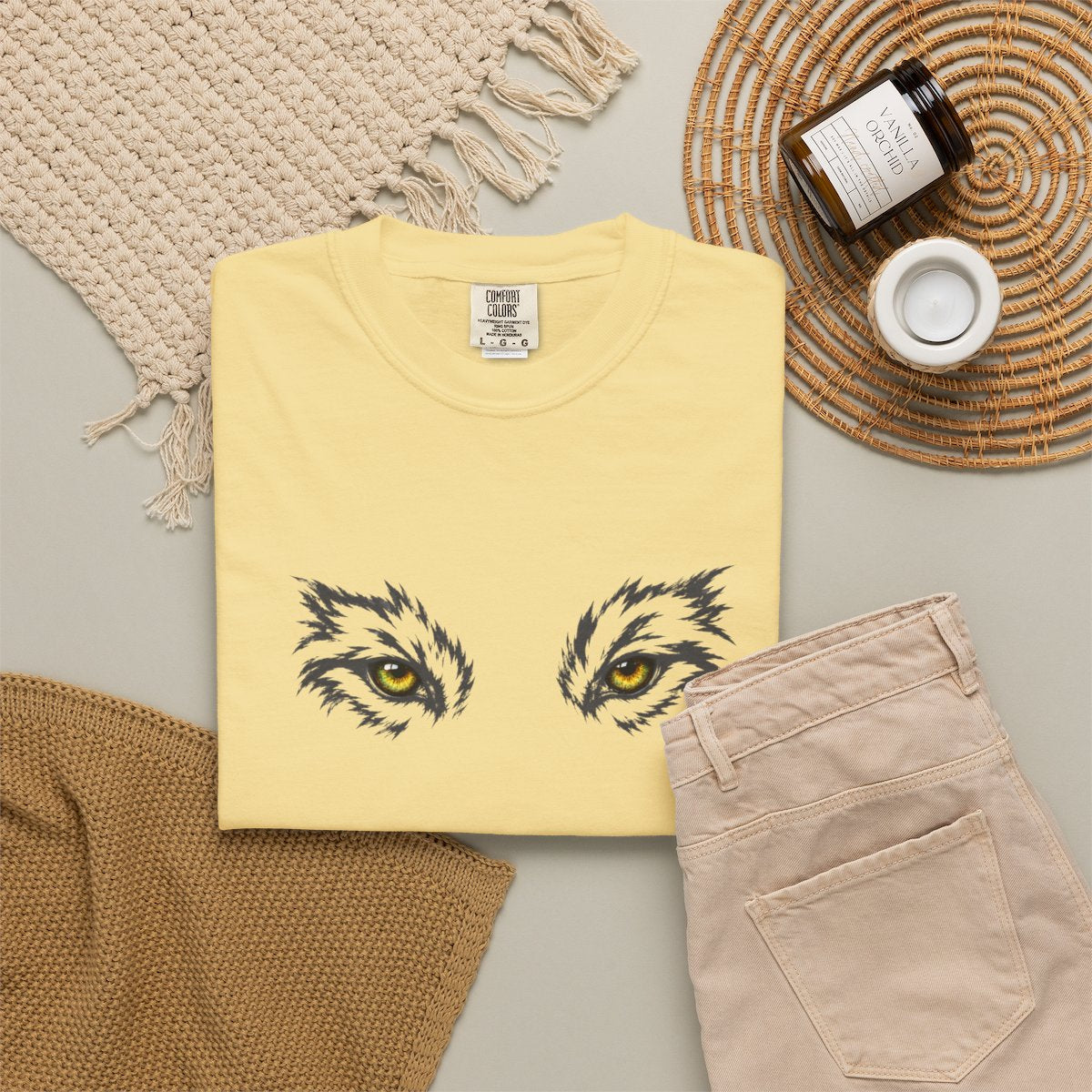 Golden Eyes of the Grey Wolf  T-Shirt