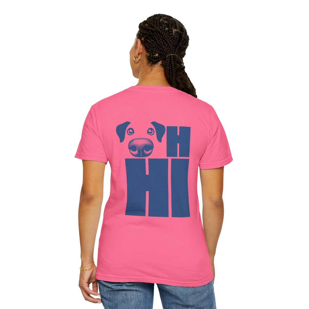 OH Hi Dog Nose Blue T-shirt