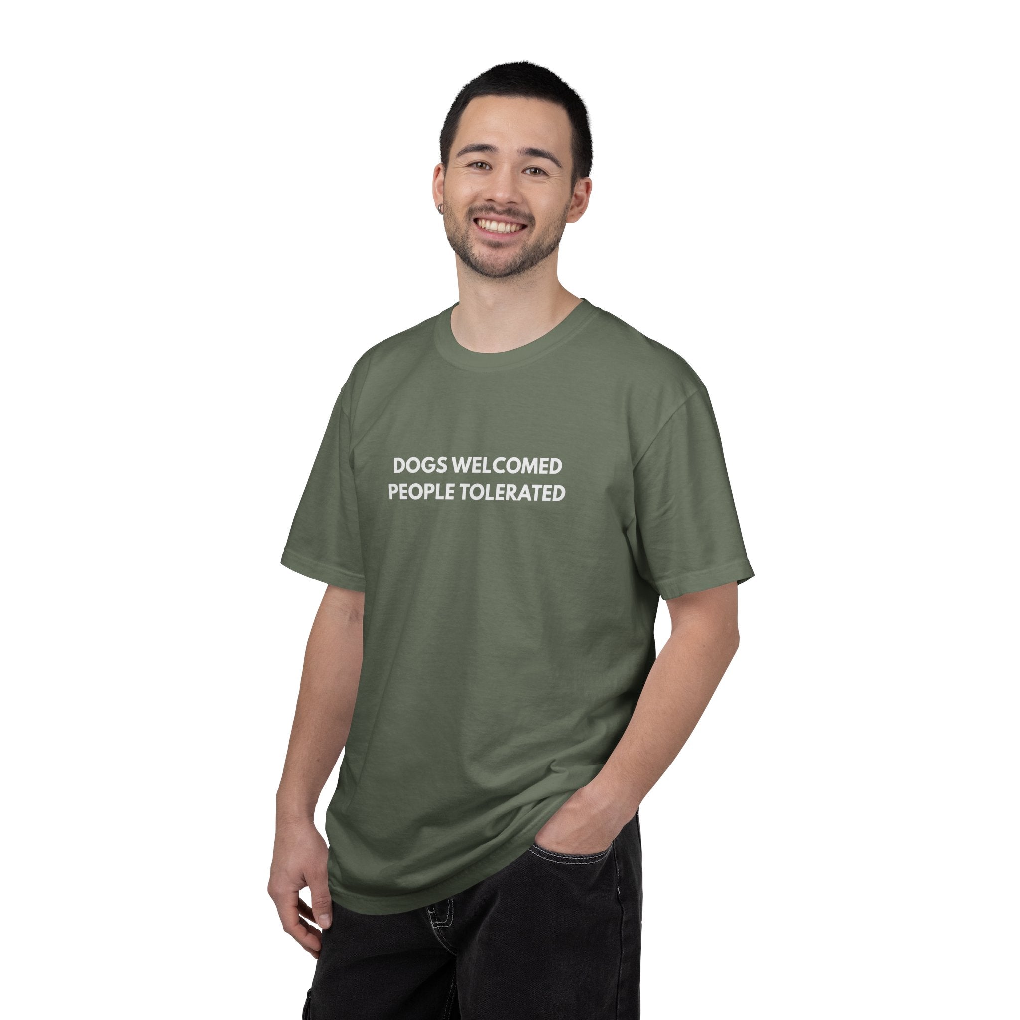 Dogs Welcomed People Tolerated T-shirt