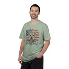 Yorkshire Terrier American Made USA flag T-shirt