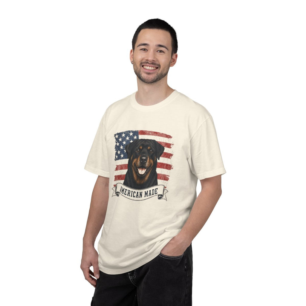 Rottweiler American Made USA flag T-shirt