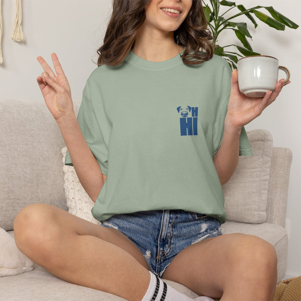 OH Hi Dog Nose Blue T-shirt