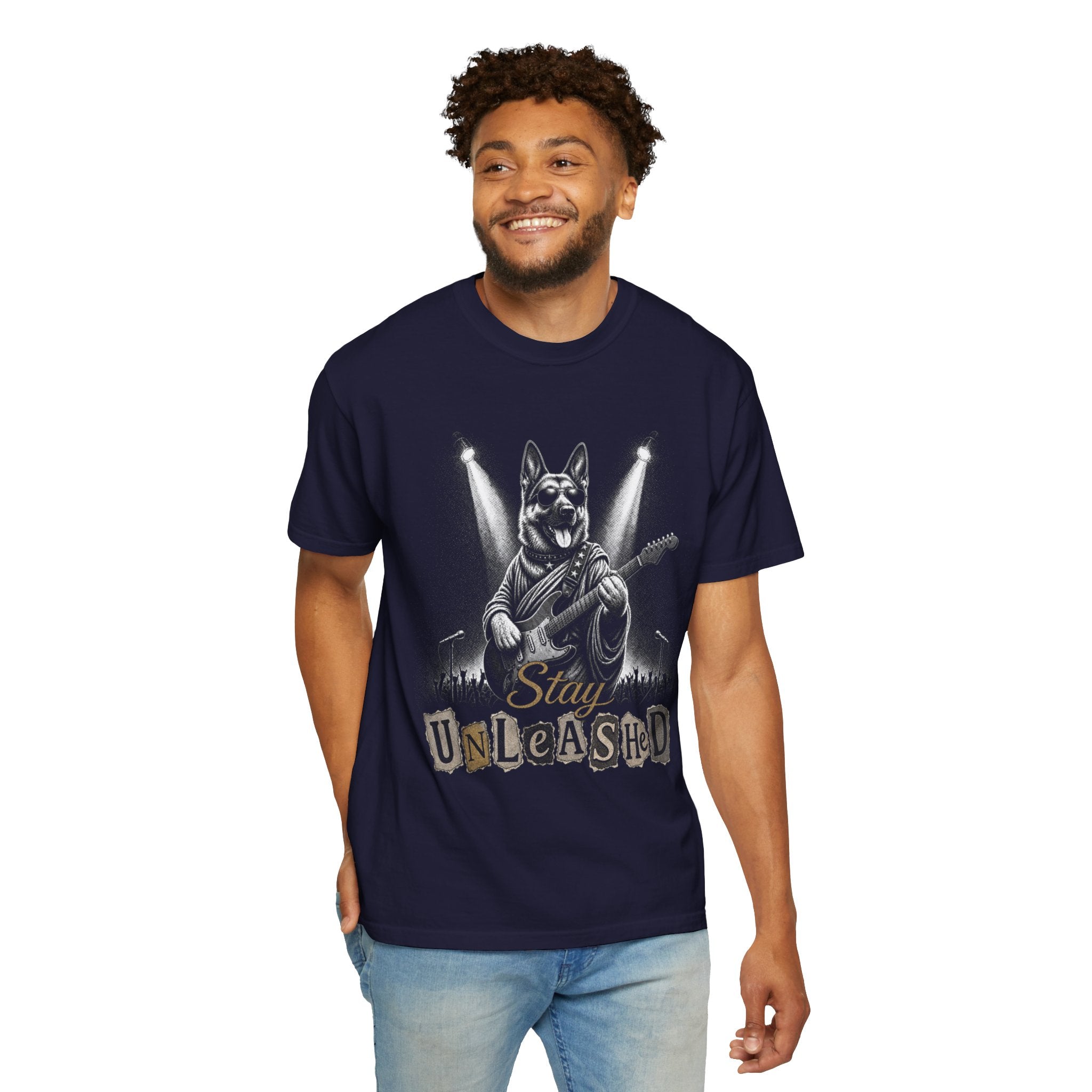 Stay Unleashed German Shepherd Vintage Graphic T-shirt
