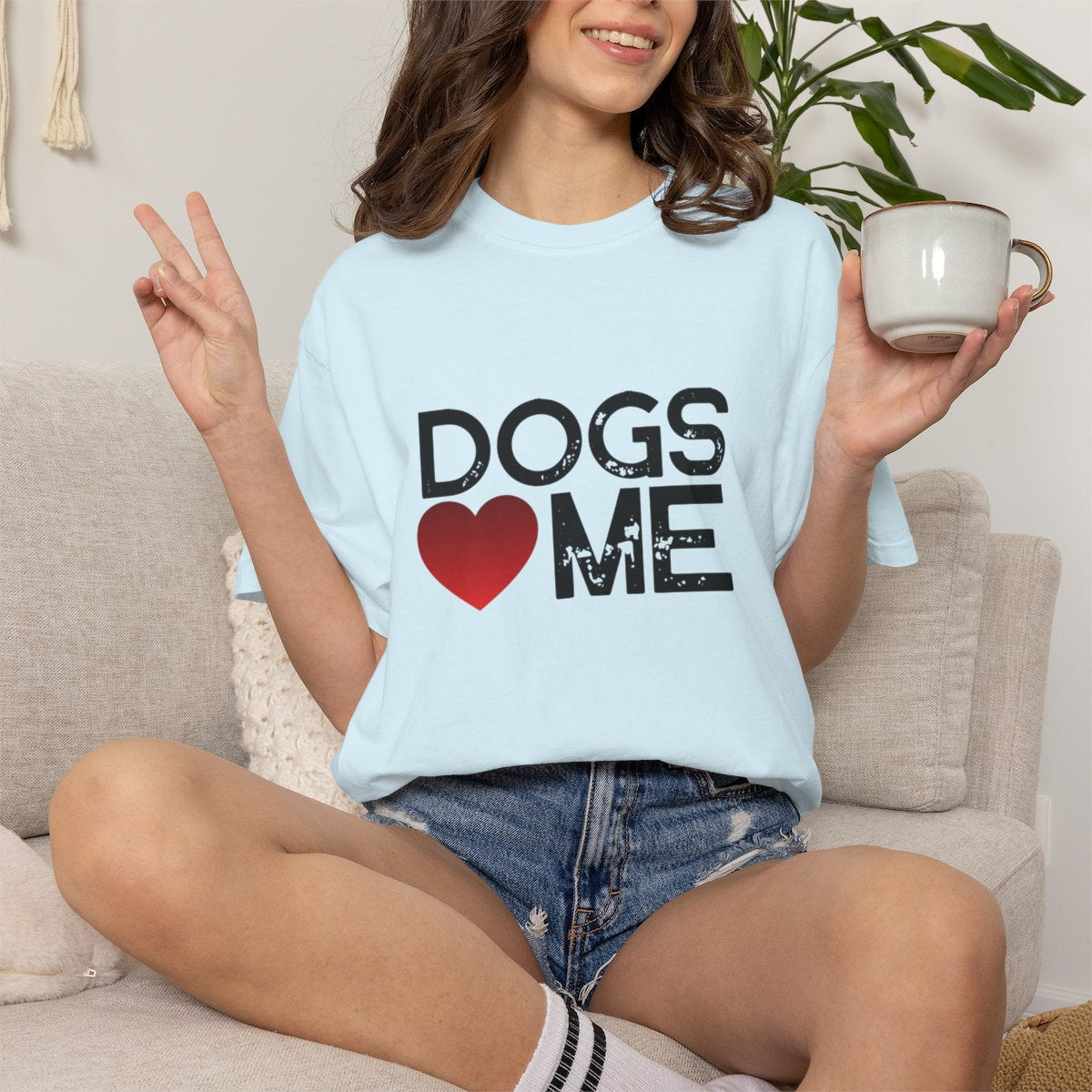 Dogs Love Me Statement T-shirt