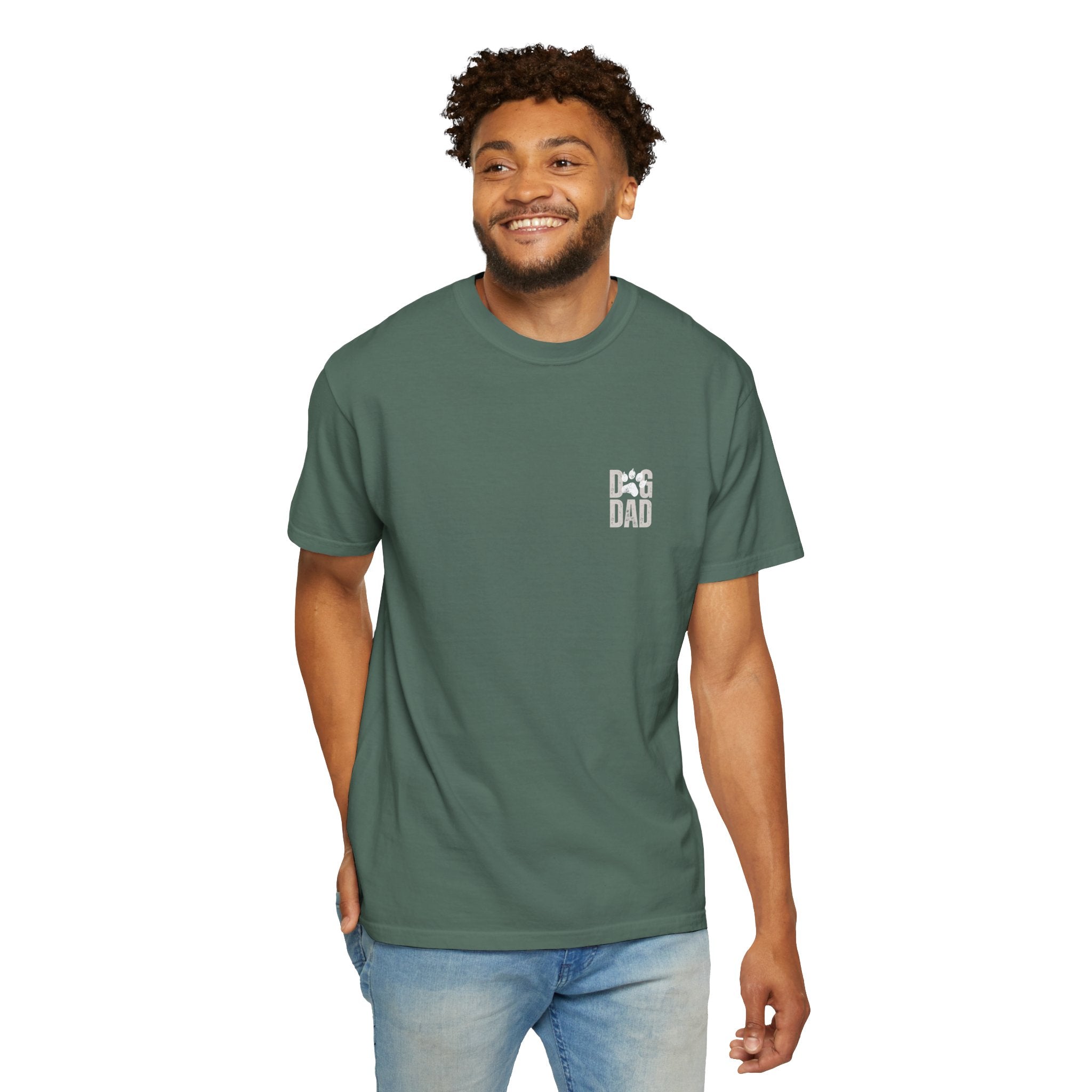 Personalized Best Dog Dad Ever Comfort Colors T-Shirt