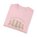 Dogs Make Me Happy, People are Why I Need Dogs Silhouette T-shirt