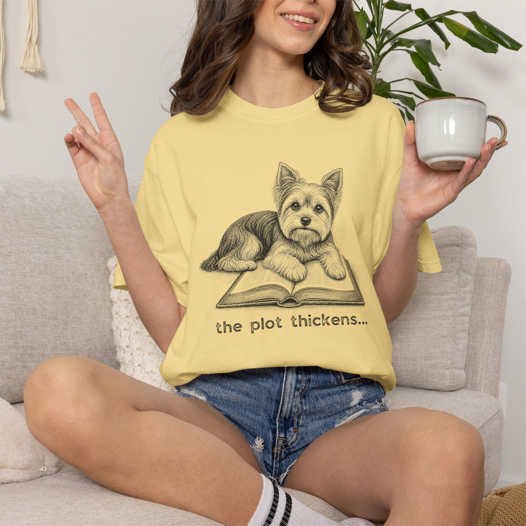 Yorkshire Terrier The Plot Thickens T-shirt