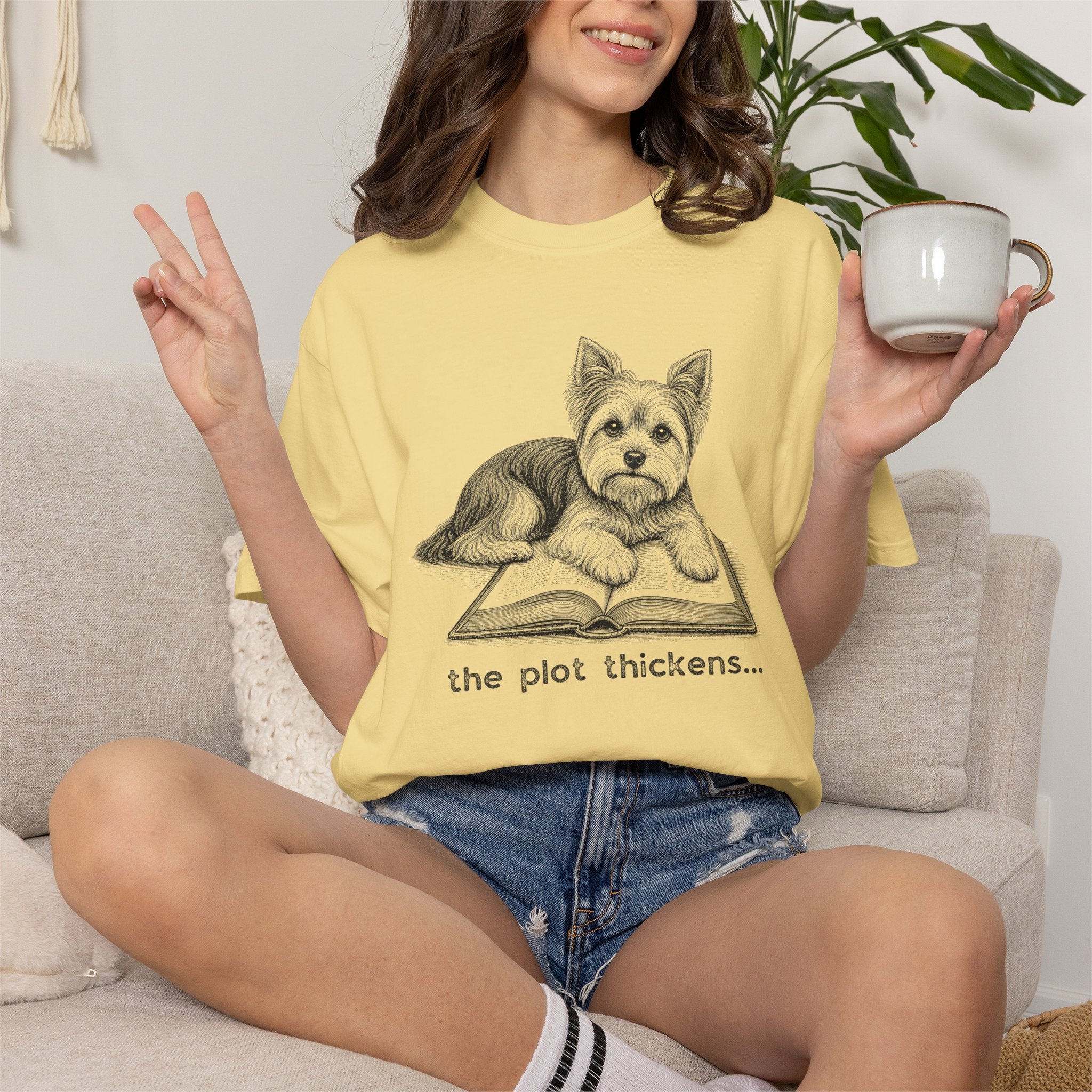 Yorkshire Terrier The Plot Thickens T-shirt