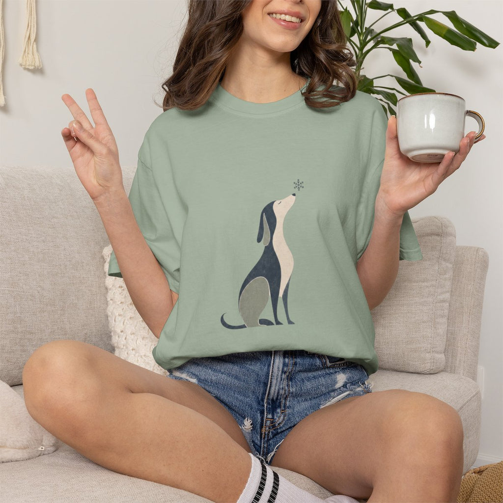 When the Snow Flies Dog T-shirt