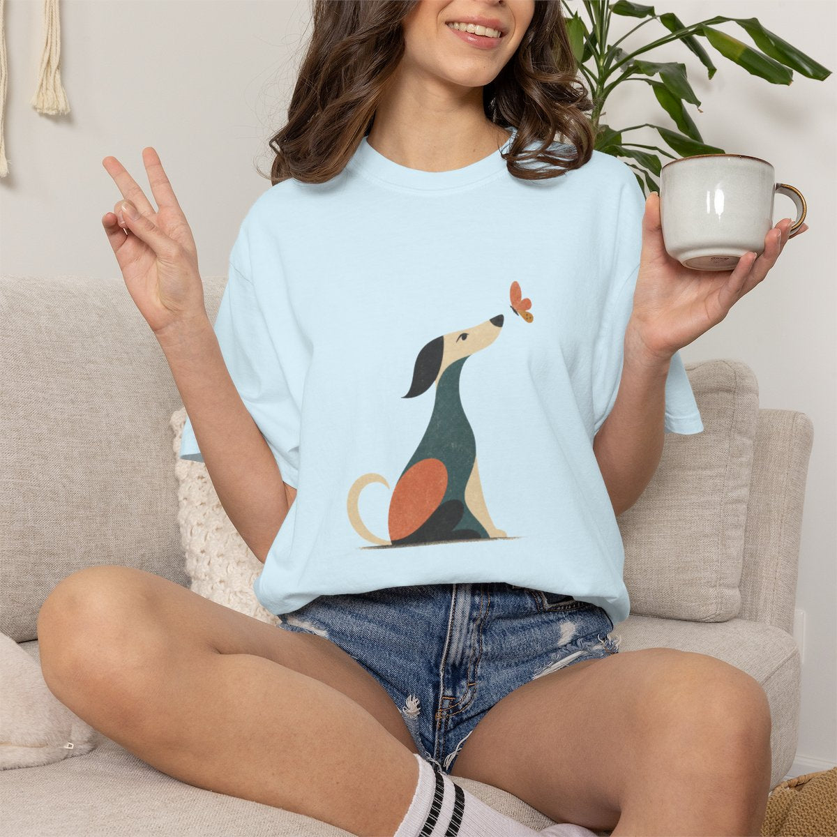 A Dog and a Butterfly T-shirt