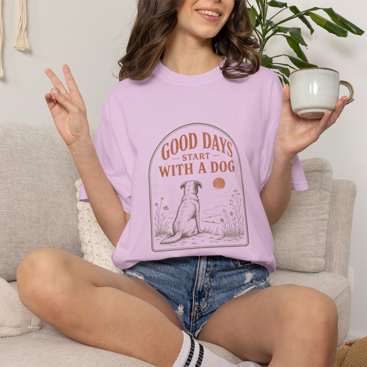 Good Days Start with a Dog  T-shirt