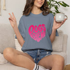 Dogs Love Me | Heart (Red or Pink) T-Shirt