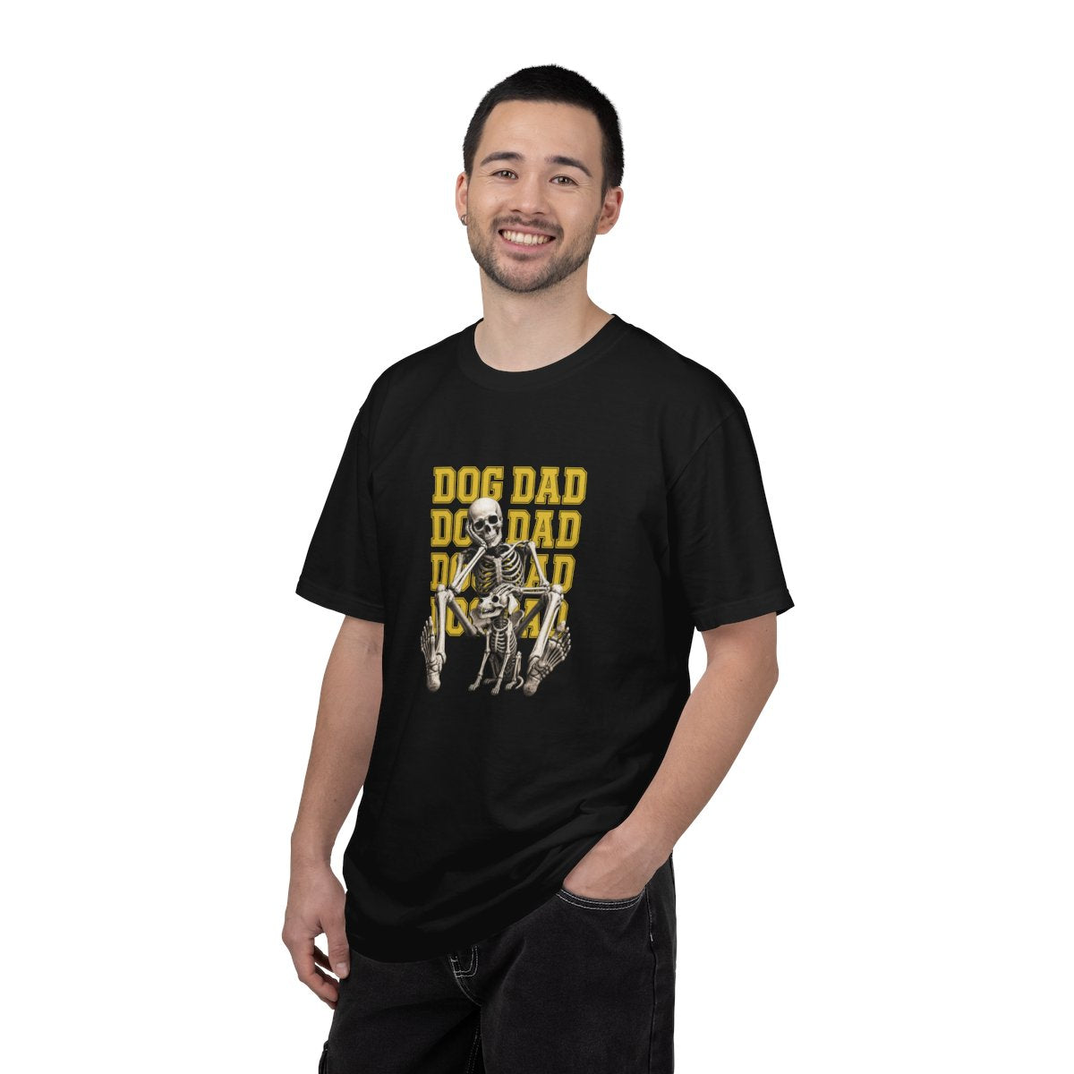 Dog Dad Skeleton Pets His Dog T-Shirt