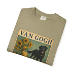 Personalized Black Lab Van Gogh Sunflowers Down T-Shirt