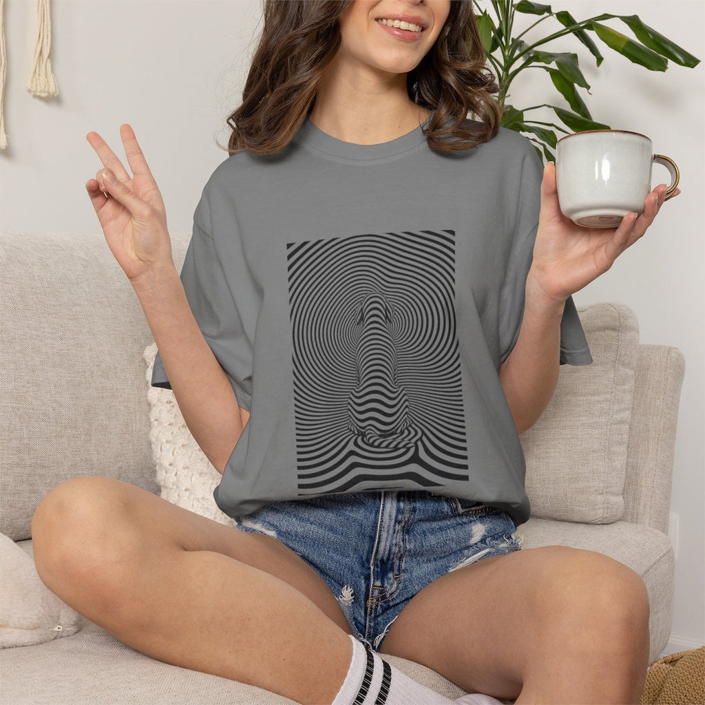 Gazing into Eternity Optical Art T-shirt