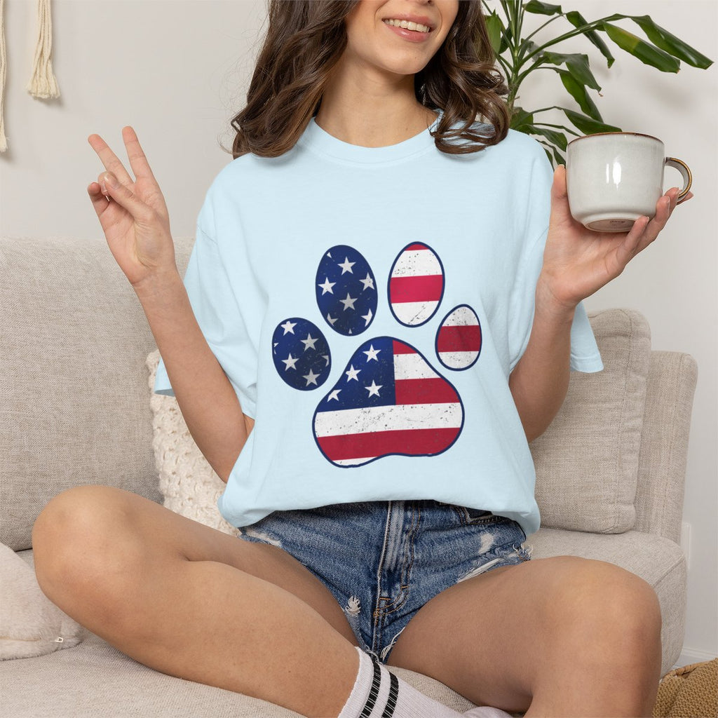 American Flag Pawtriot T-shirt