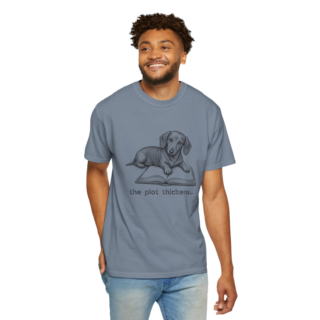 Dachshund The Plot Thickens T-shirt