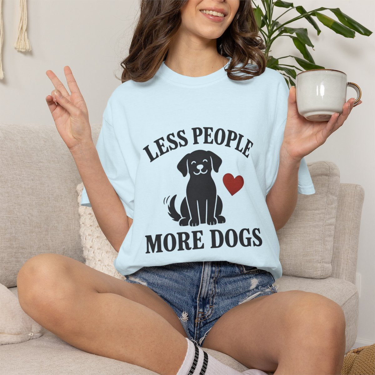 Less People More Dogs T-shirt