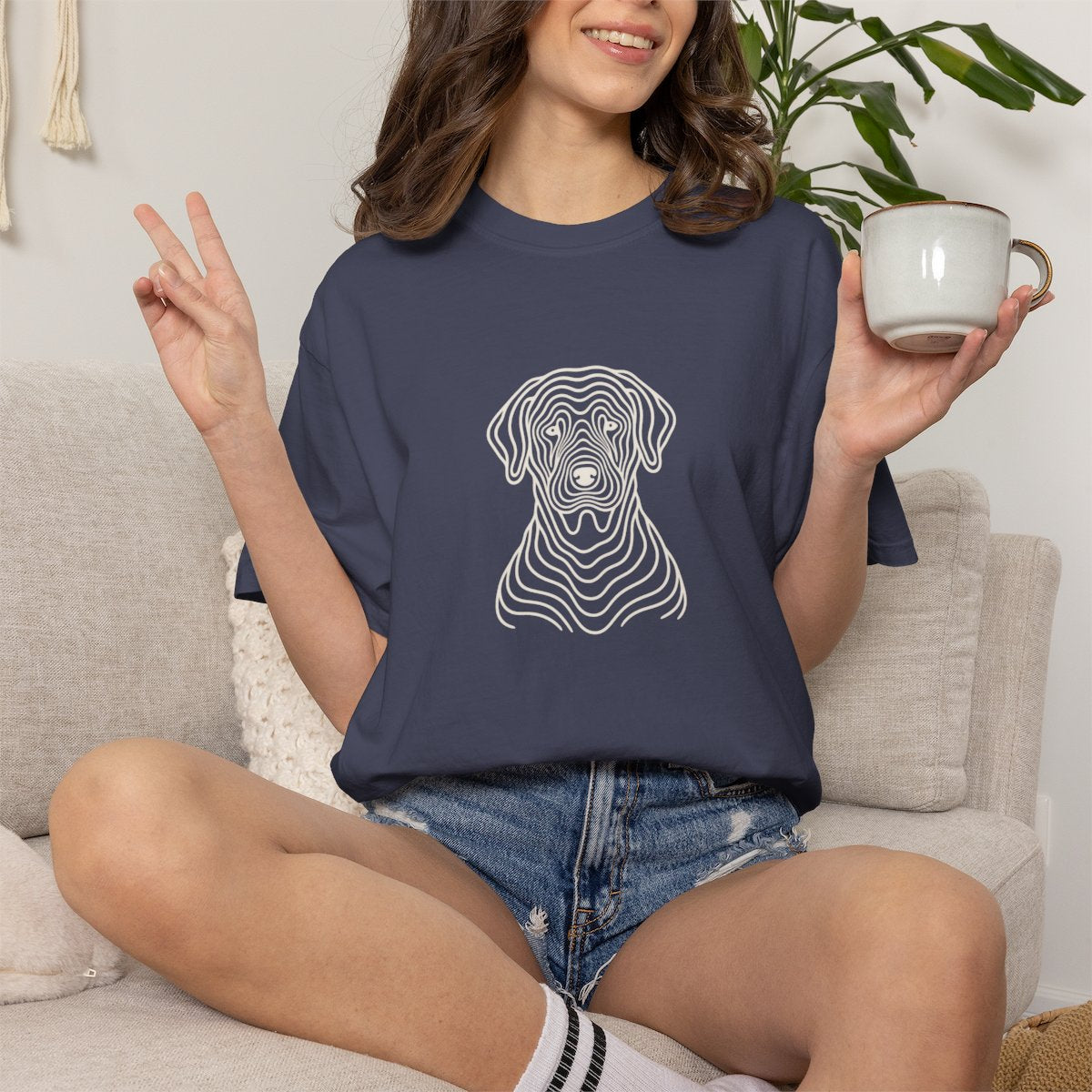 'Sup Pup Optical Art T-shirt