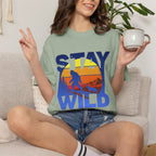 Stay Wild Big Foot and Dog T-shirt