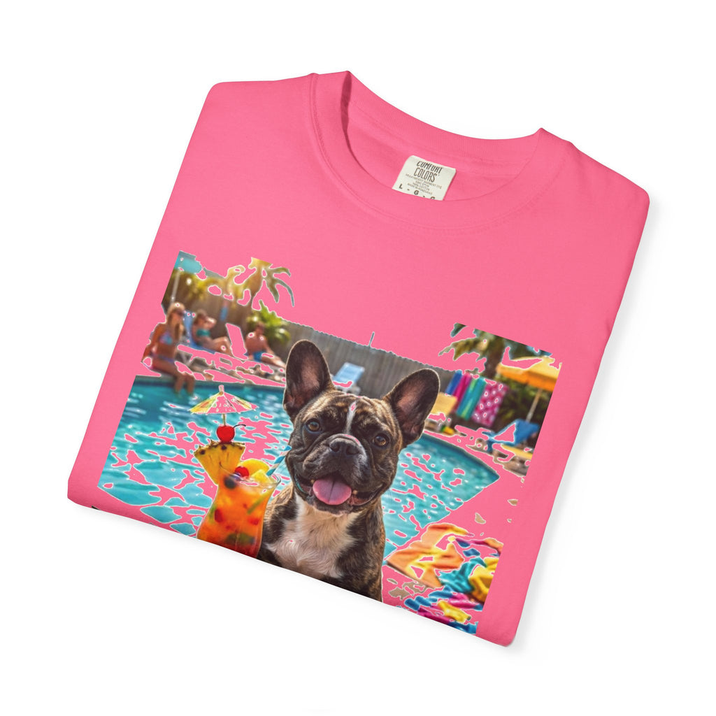French Bulldog Pool Party T-shirt.