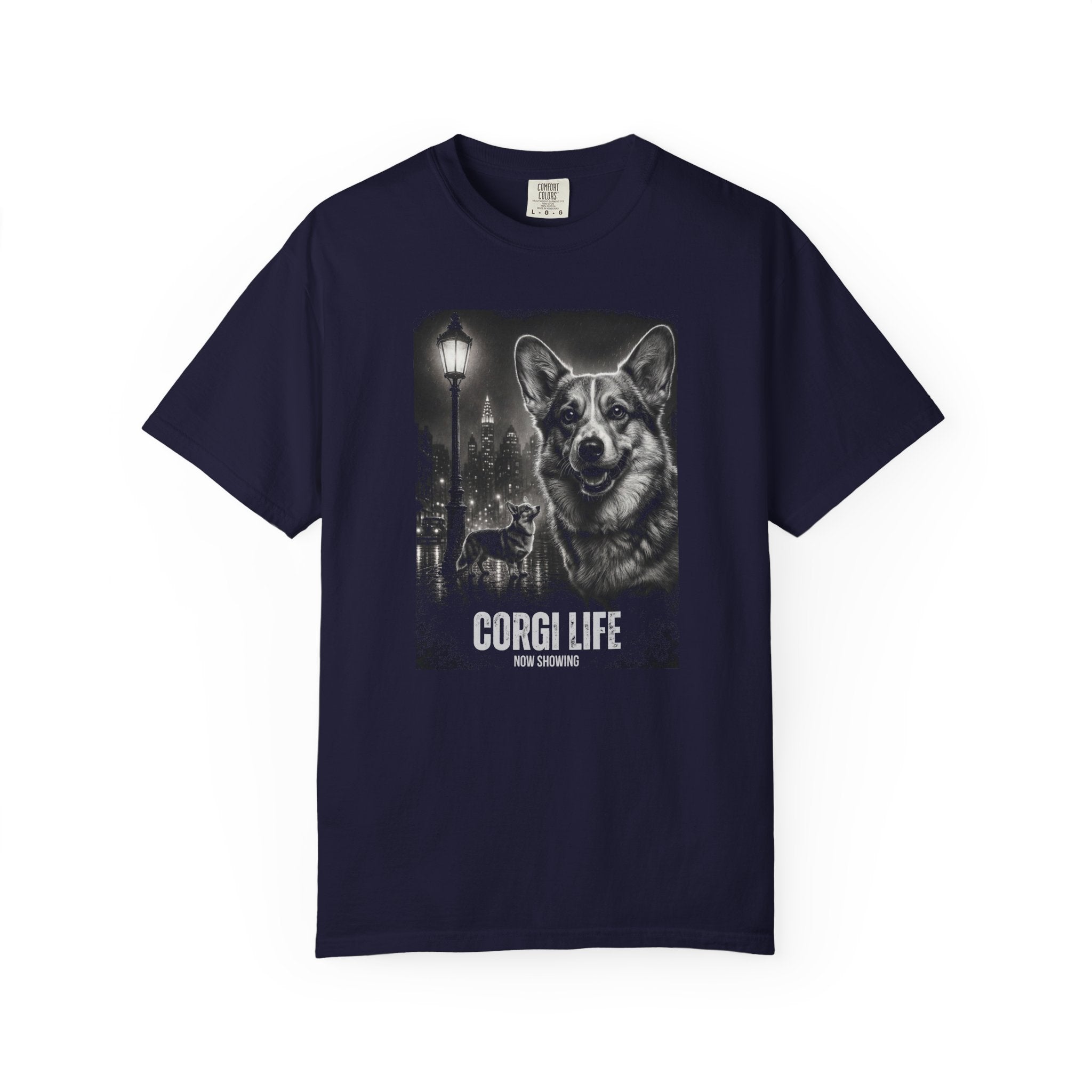 Corgi Life Film Noir Movie Poster T-shirt