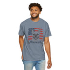 French Bulldog American Made USA flag T-shirt