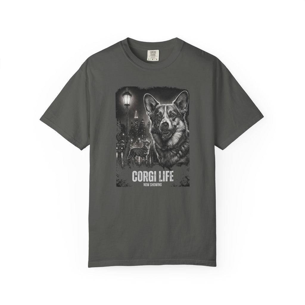 Corgi Life Film Noir Movie Poster T-shirt