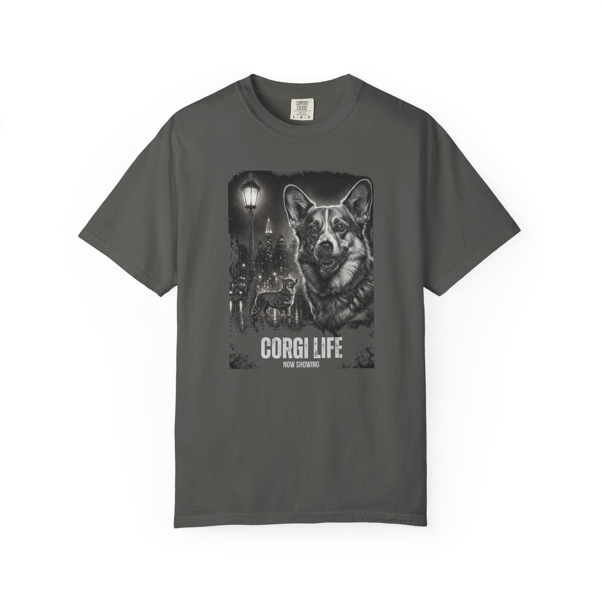 Corgi Life Film Noir Movie Poster T-shirt