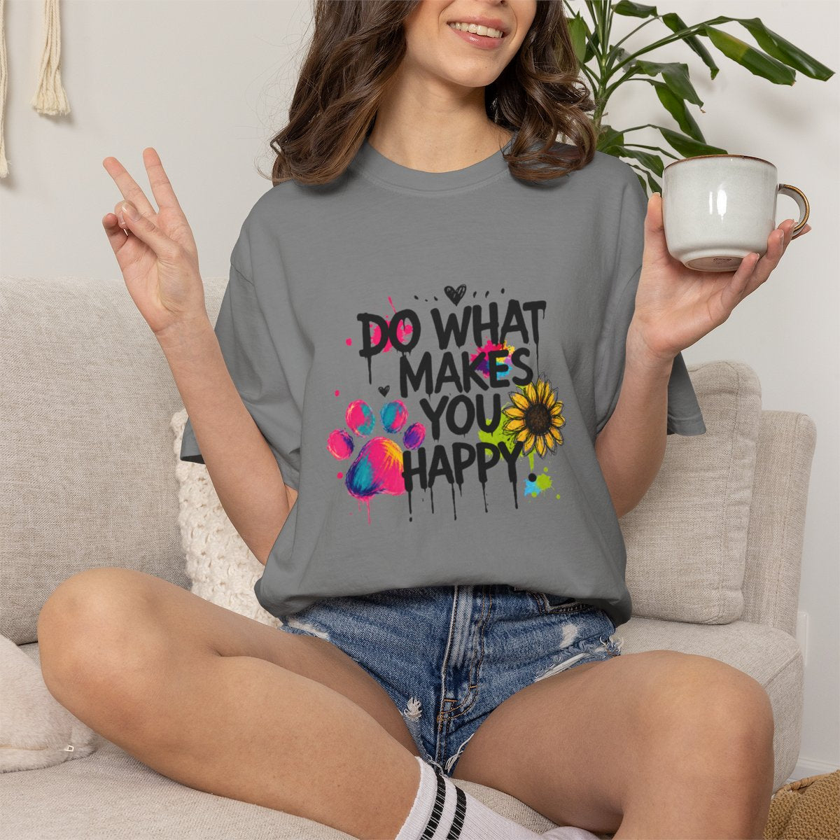 Do What Makes You Happy Sunflower T-shirt