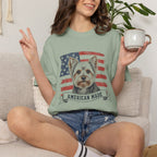 Yorkshire Terrier American Made USA flag T-shirt