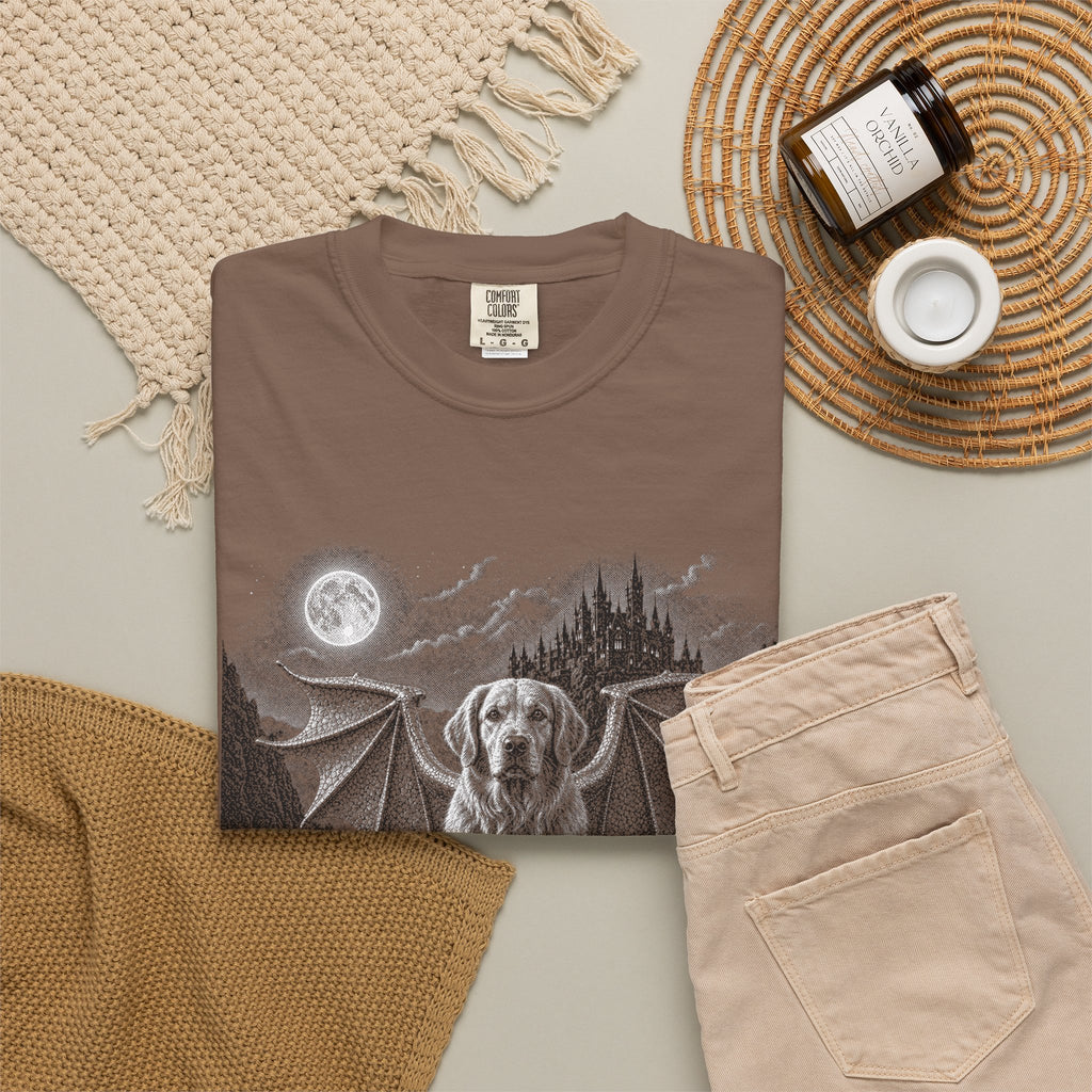 Mythic Guardian Golden Retriever Dog T-Shirt