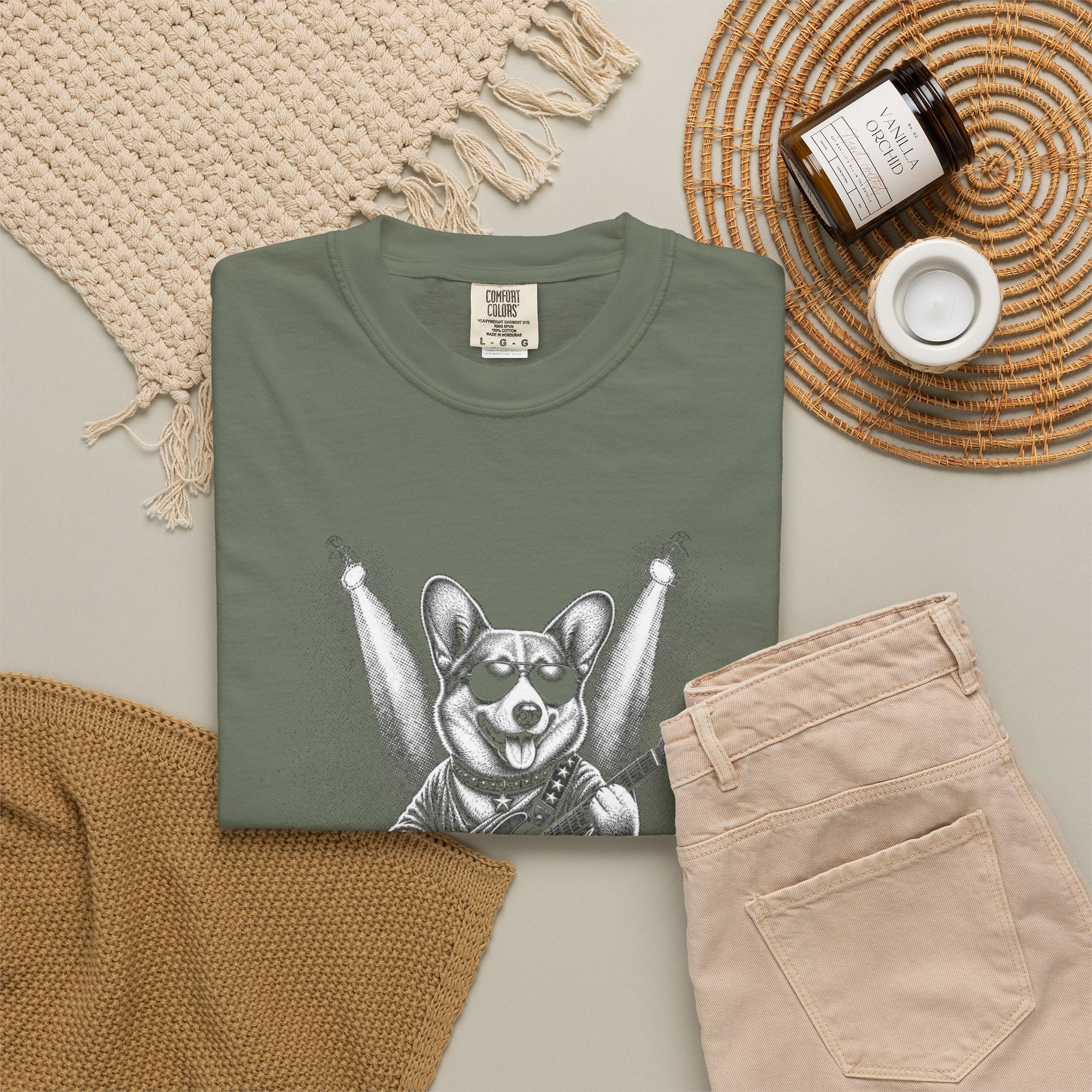 Corgi Stay Unleashed Vintage Bootleg T-shirt